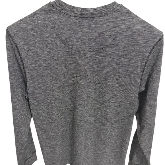 Tommy Bahama 1/4 Button Henley Shirt Men’s Large Gray Long Sleeve 60% Cotton,40 - Picture 6 of 6